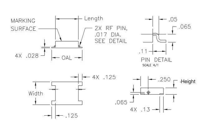 Dielectric Resonator Line Drawing 2
