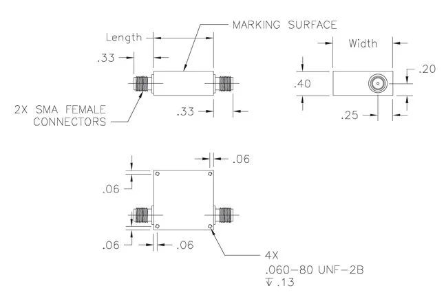 Dielectric Resonator Line Drawing 1